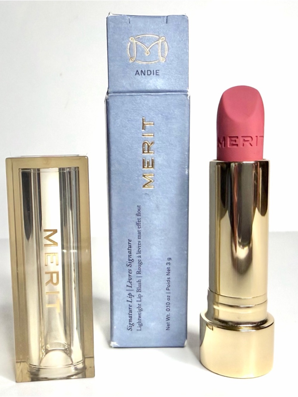 Merit Signature Lip Lightweight Lip Blush Andie